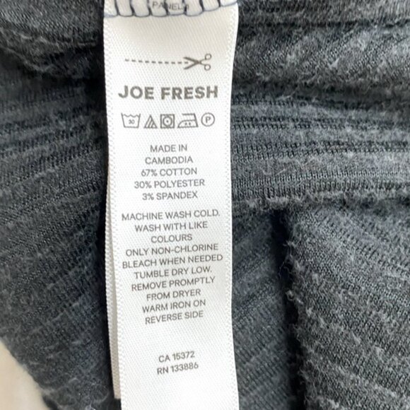 Joe Fresh Dark Grey Corduroy Cozy Oversized Hoodie Dress Tunic L - Picture 4 of 15